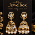 Kundan Pearl Jhumka Earrings