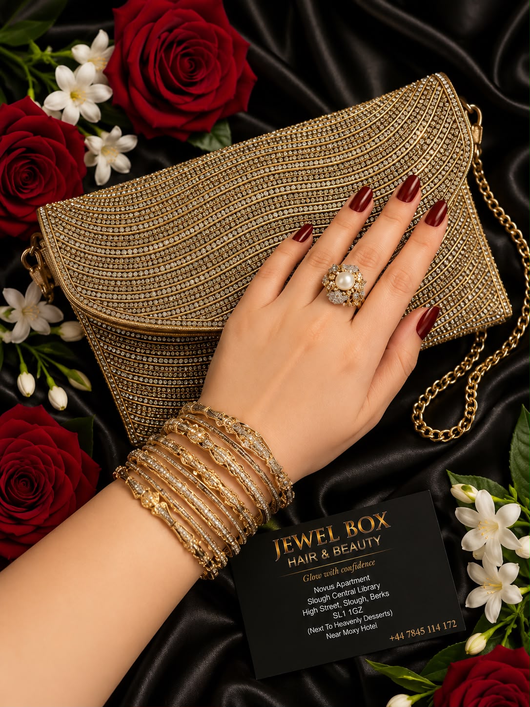 Luxury CZ Bracelet & Emerald-Cut Statement Ring Set