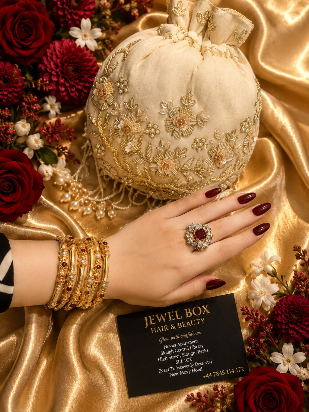 Luxury CZ Bracelet & Emerald-Cut Statement Ring Set